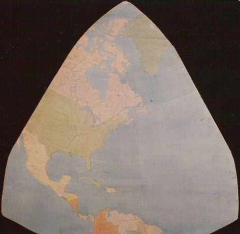 Cahill world map octant, color; 2 of 8