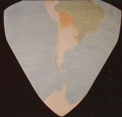Cahill world map octant, color; 7 of 8