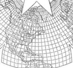 Cahill world map octant, 5 degrees, b&w ; 2 of 8
